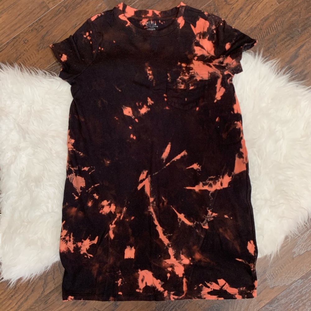 Handmade Bleach Dyed Women’s Tshirt Dress